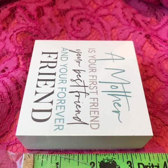 Mother Friend Block decor small perfect for office or desk - Picture 3 of 4